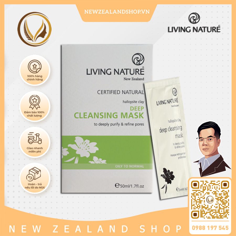 Mặt nạ đất sét Living Nature Deep Cleansing Mask 10 gói product image (1)