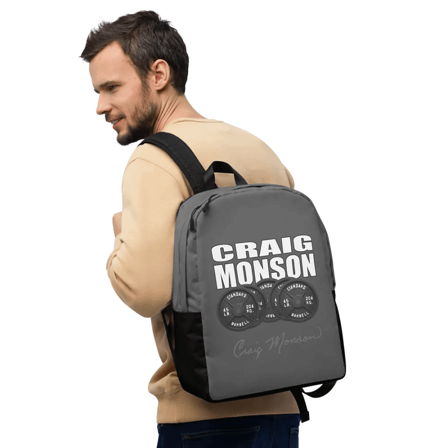 Craig Monson Barbell Signature Series Backpack (Gray) product image (10)