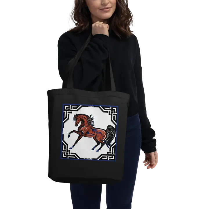 Prancing Bay Arabian Stallion Tote Bag product image (2)