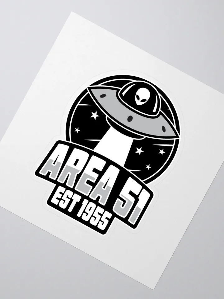 Area 51 Retro UFO Sticker product image (4)