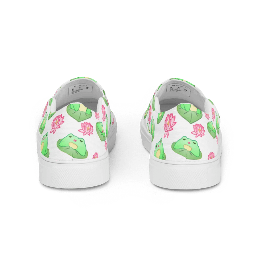 Kawaii Froggie Womens Slip On Shoes product image (4)