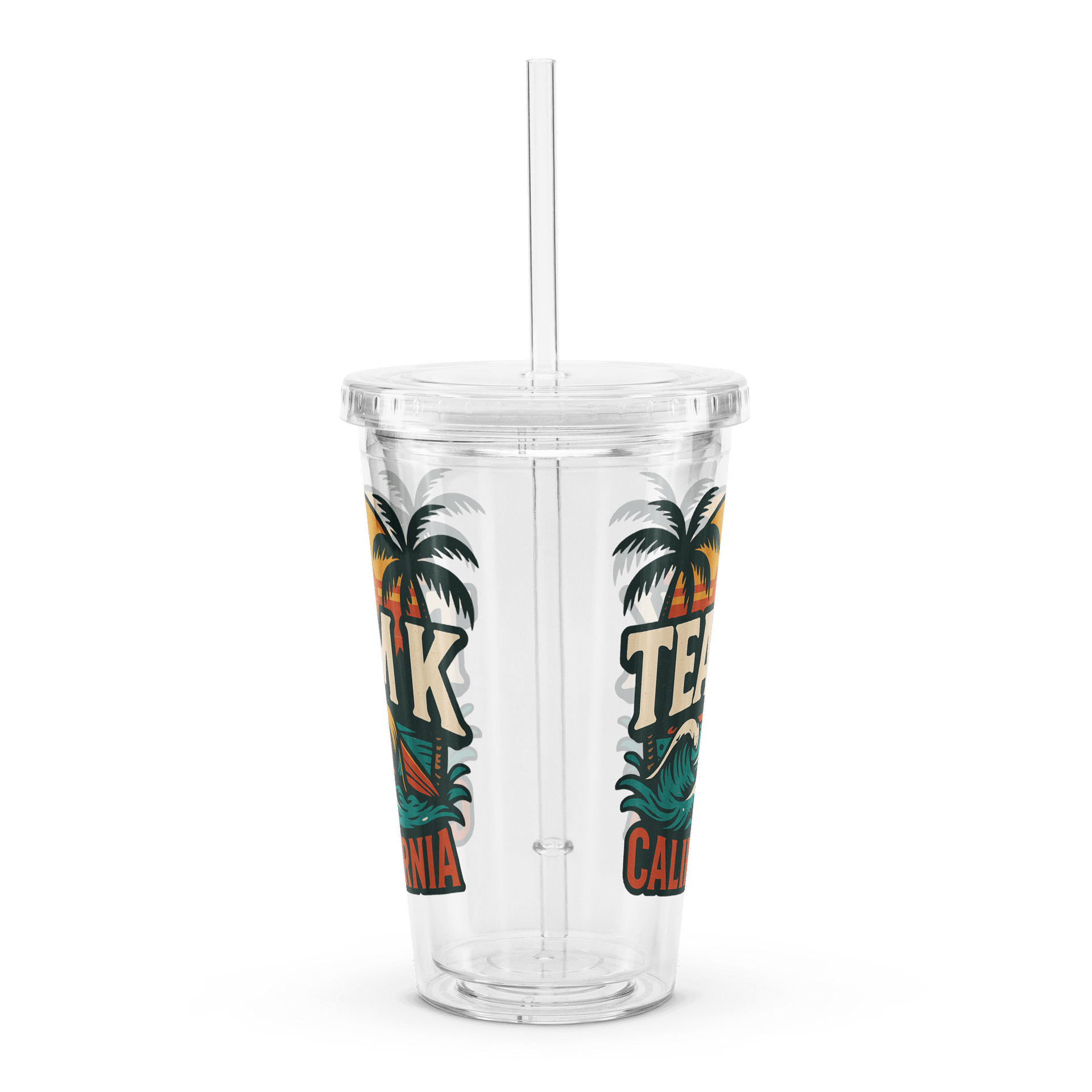 TEAM K CALIFORNIA Clear Plastic Tumbler product image (3)
