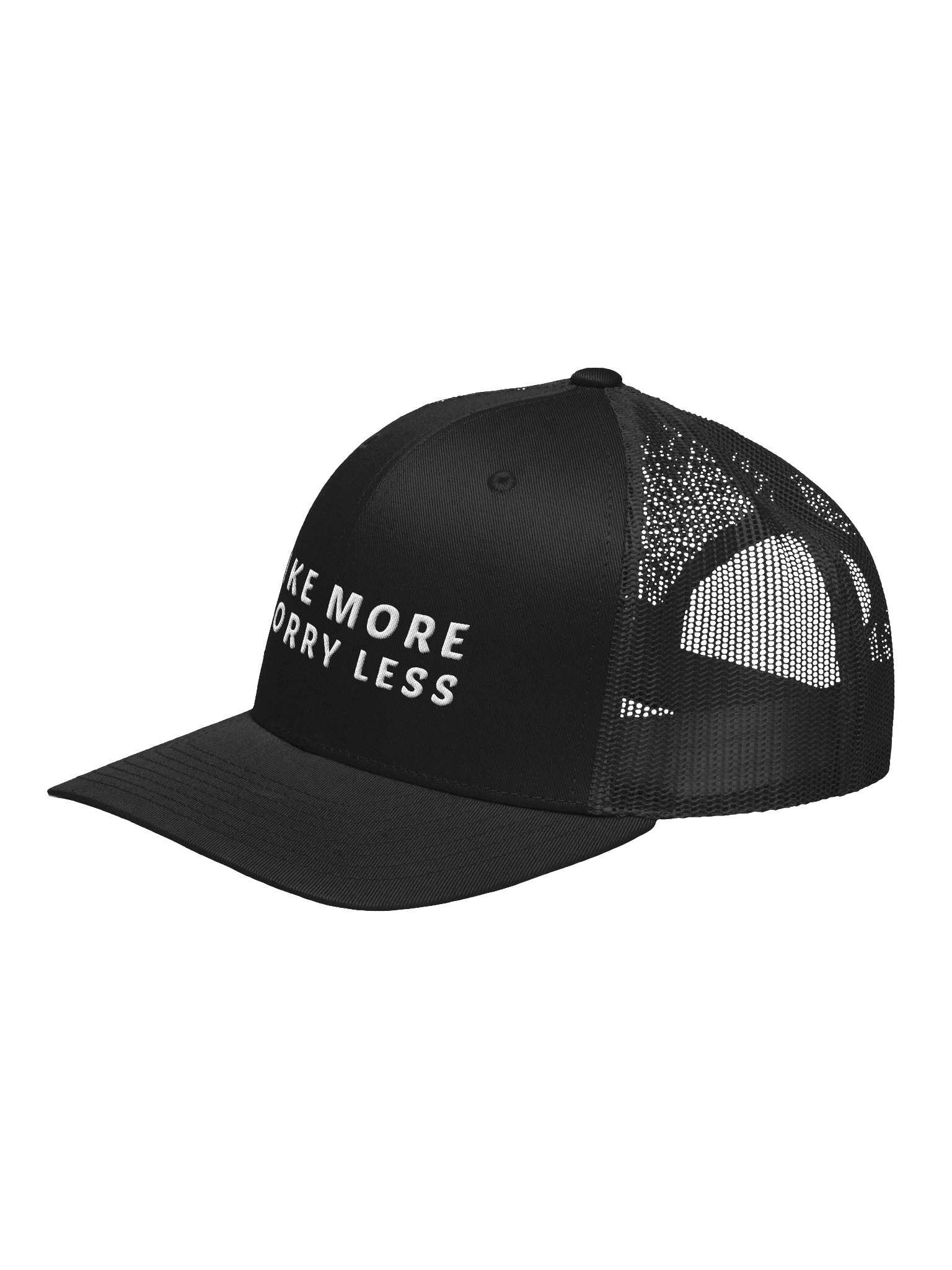 Bike more worry less cap product image (10)