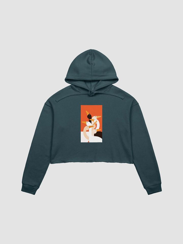 Boho Style Geese Heads Crop Hoodie product image (5)