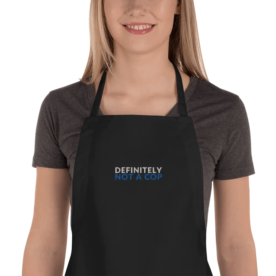 DEFINITELY NOT A COP - APRON product image (1)