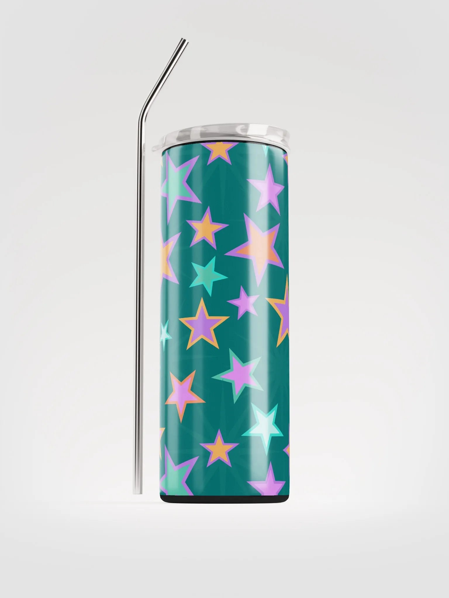 Party Time! Stars 20 oz Tumbler with Straw product image (2)