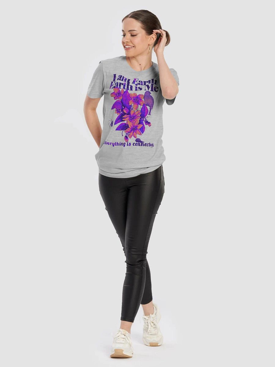 Unisex I am Earth, Earth is Me - Everything is Connected Decolonisation Tee - Neon Brights Puawananga Bird and Kauri Snail remix product image (78)