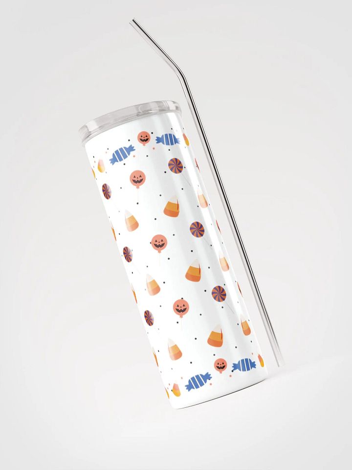 Sweet Halloween Treats: 20 oz Stainless Steel Tumbler – Candy Pattern product image (2)