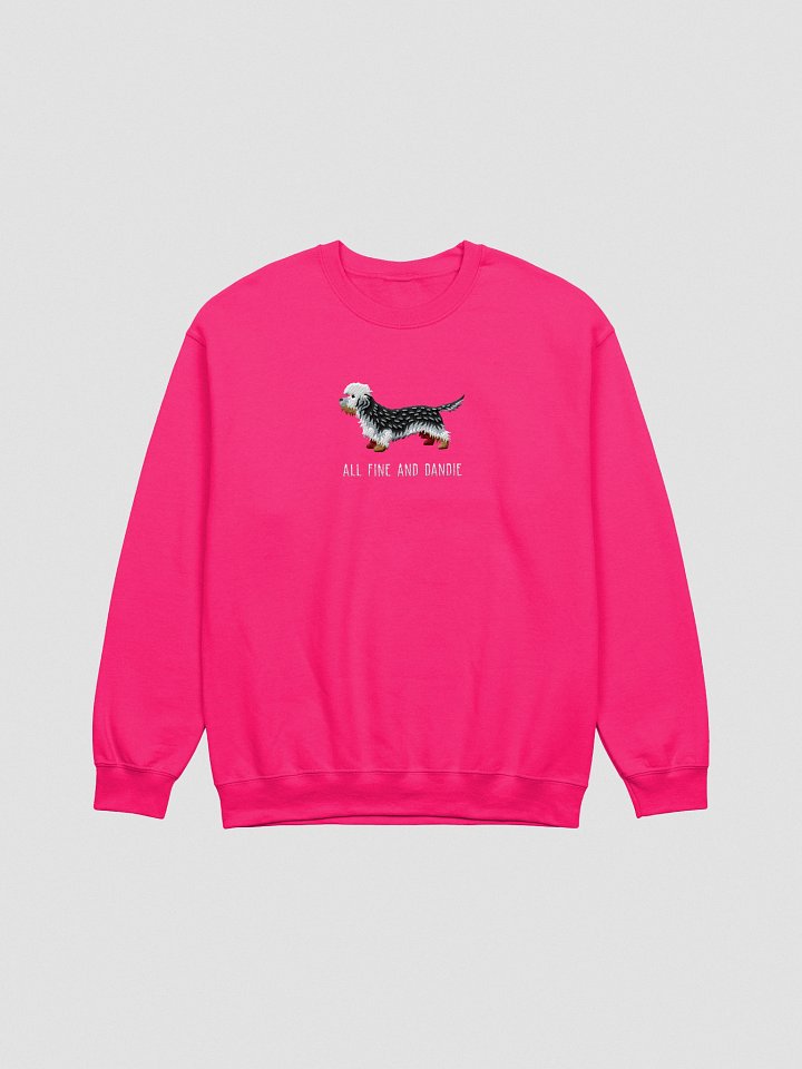 All Fine and Dandie Sweatshirt (Embroidered) of a Dandie Dinmont Terrier(Pepper) product image (13)