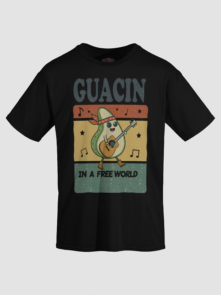 Guacin in a Free World Avocado Guitarist T-Shirt product image (2)