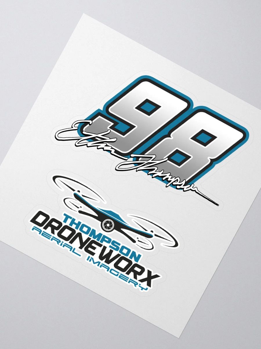 Ethan Thompson #98 & Drone Worx Window Decals product image (5)