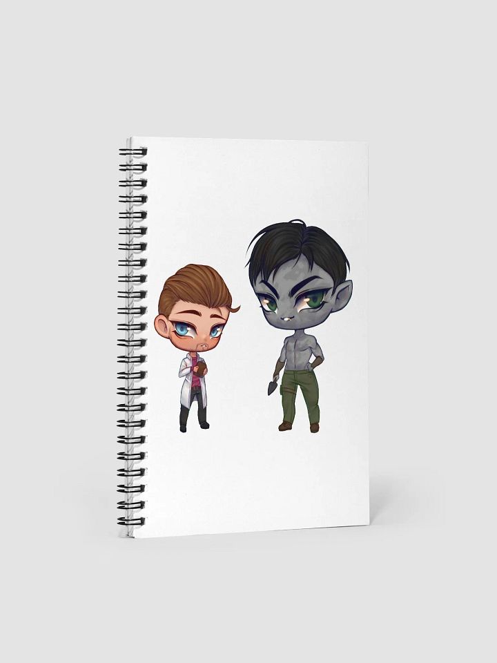 Troy and Sean chibi notebook product image (1)