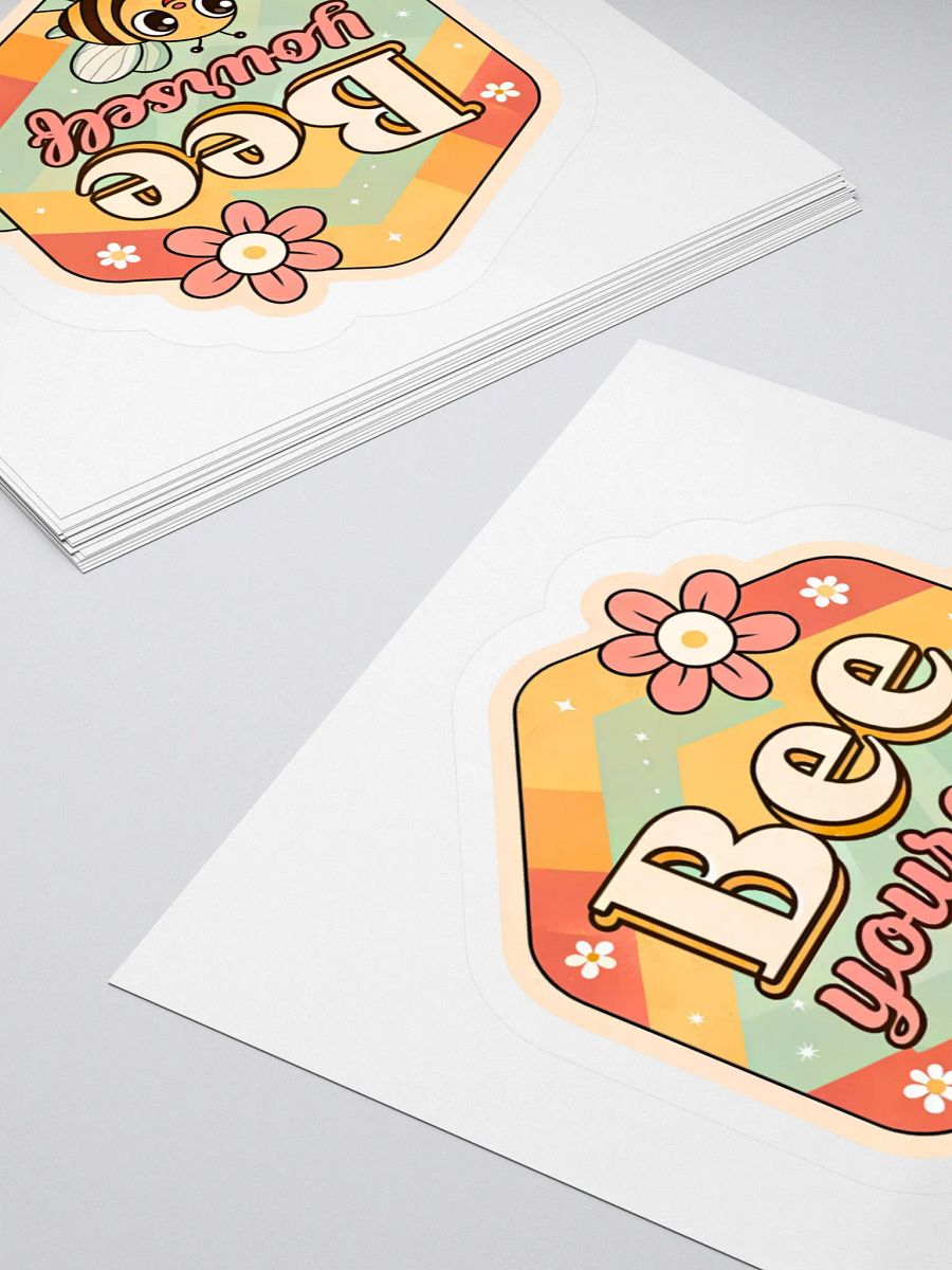 Bee Yourself Hexagonal Kiss Cut Stickers product image (12)