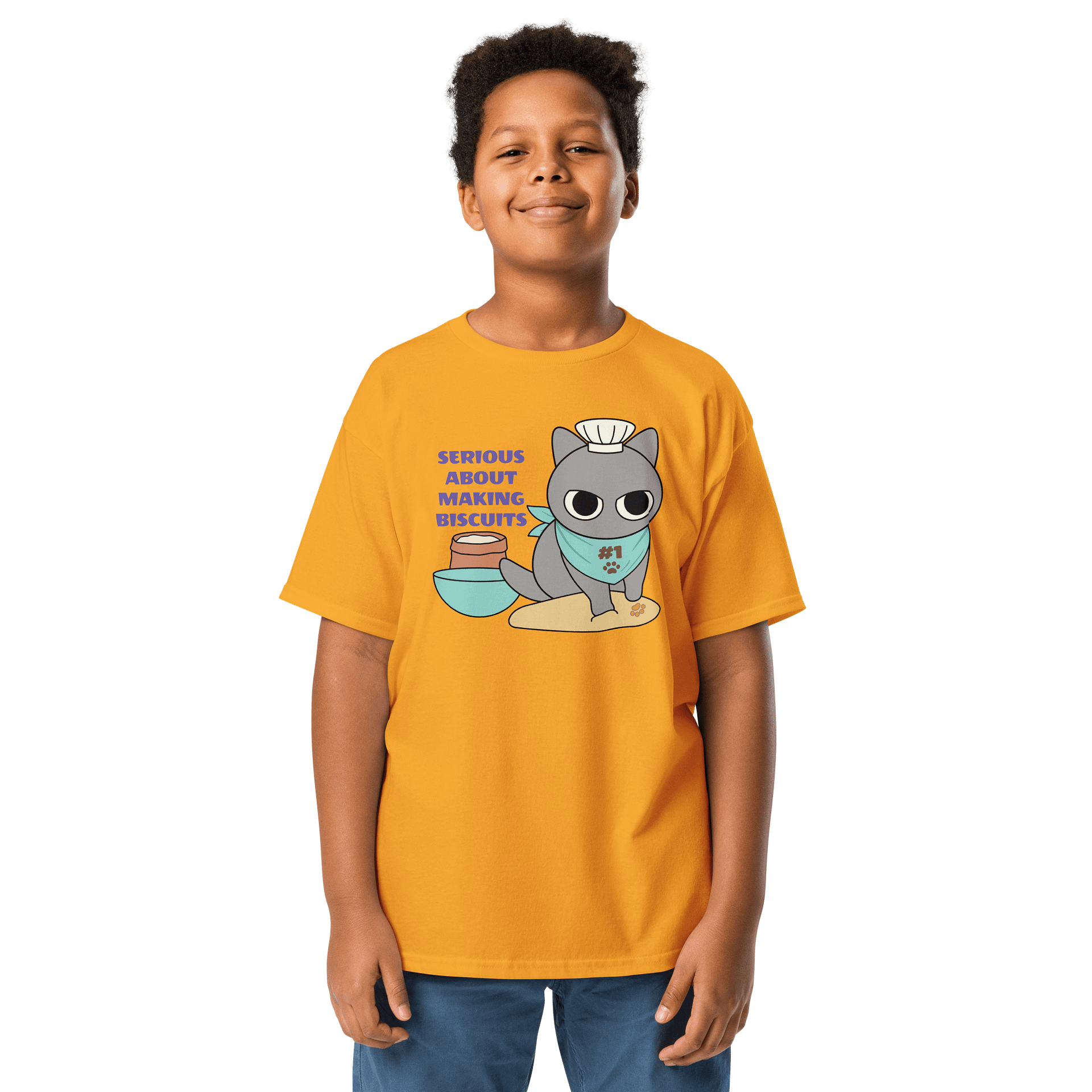 Biscuit Cat - Youth Heavyweight T-shirt product image (1)