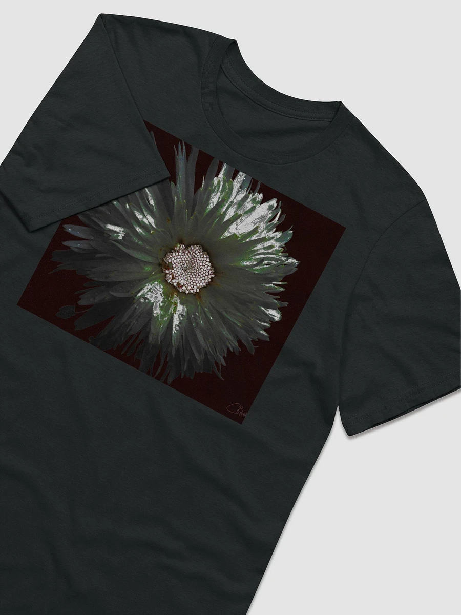 Abstract Silver and White Daisy Flower Women's T Shirt product image (6)