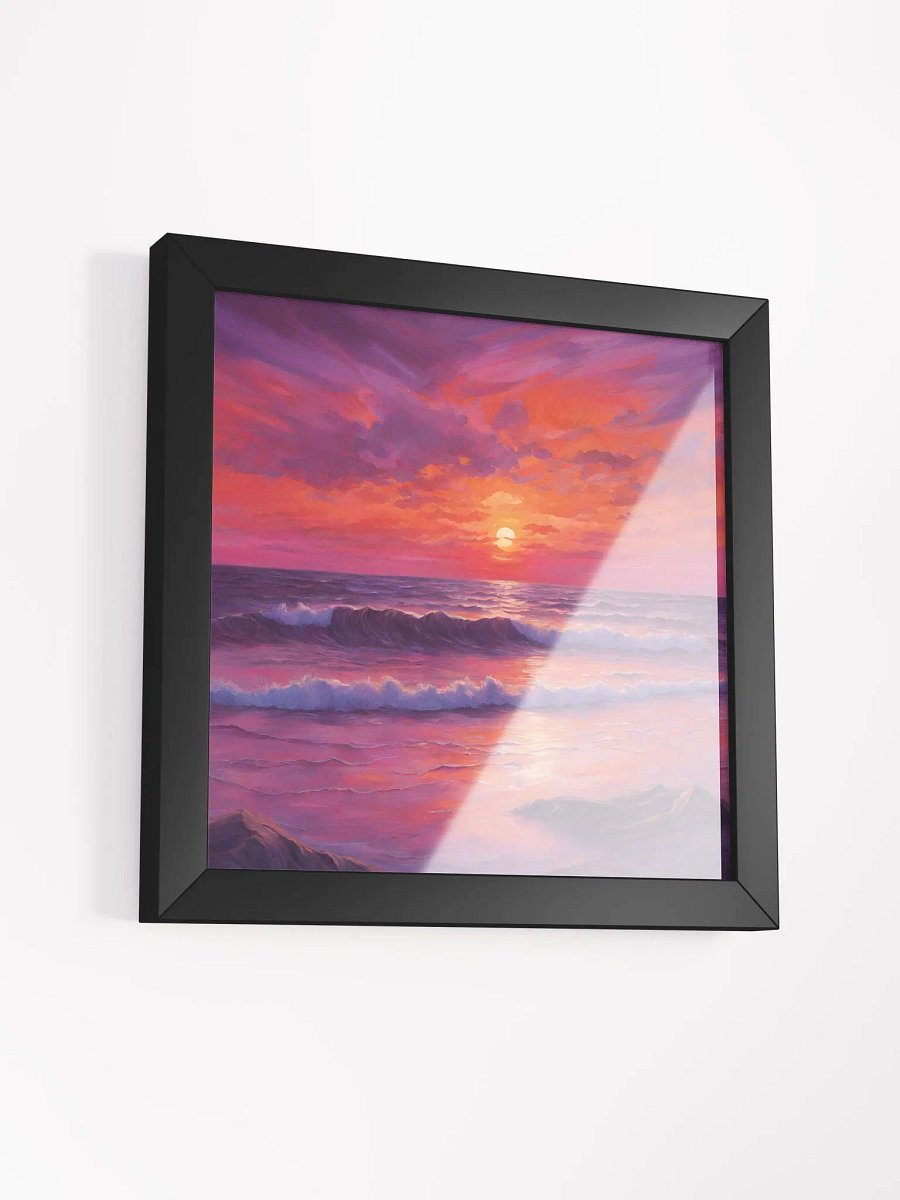 Sunset by the Sea Series #2; Eco-Friendly Matte Poster Art, AI Generated Images product image (3)