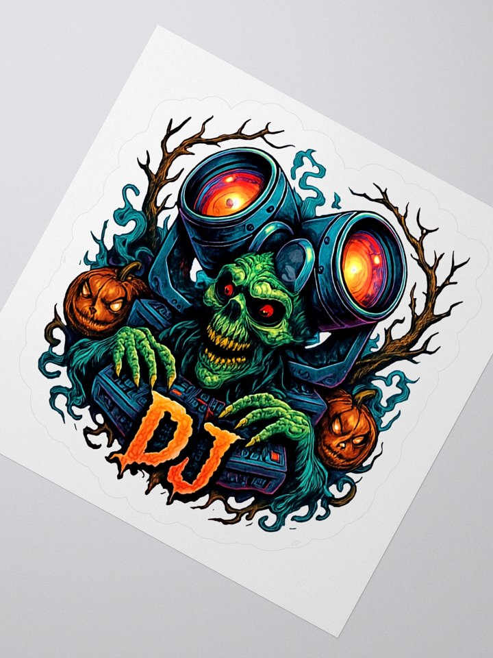 Theatrically Jerry: Halloween Series "DJ Monster" Kiss Cut Stickers product image (6)