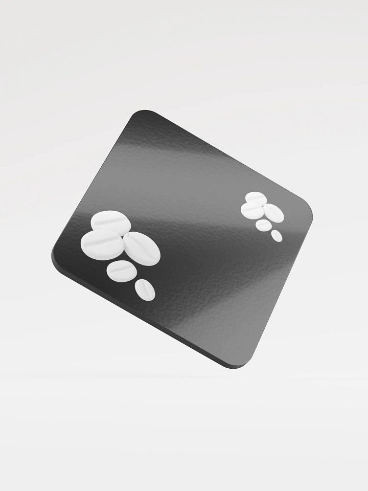 Black I Swear They Are Coffee Beans! White Coffee Beans Coaster product image (1)