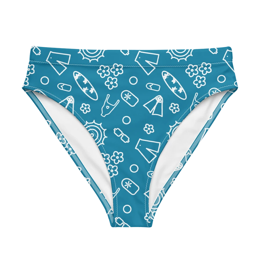 Beach Necessities Pattern High Waisted Bikini Bottom product image (6)