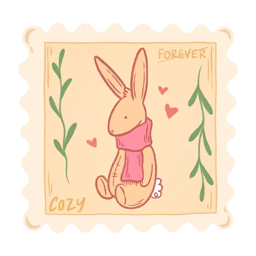 cozy bunny stamp product image (1)