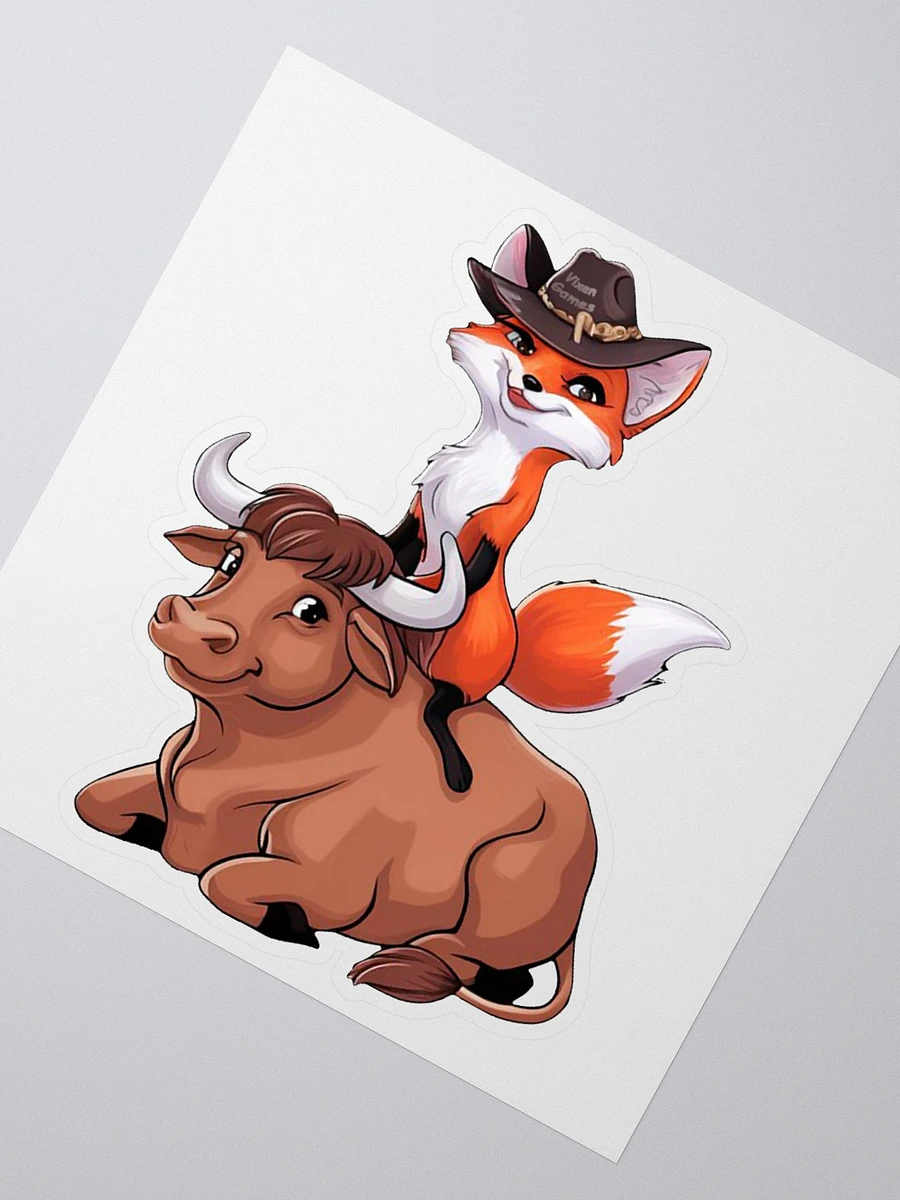 Little Vixen Bull Rider vinyl sticker product image (2)