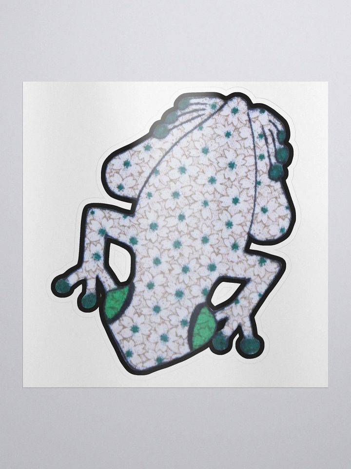 Big Frog Sticker in Snowdrop product image (1)