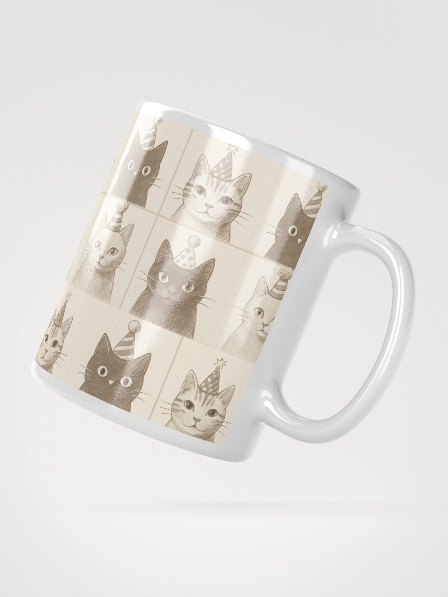 Party Cats White Glossy Mug product image (5)