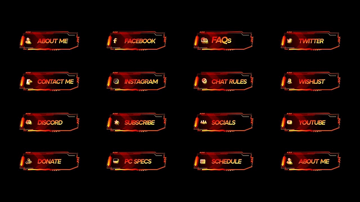 Blazing Lava Twitch Panels product image (2)