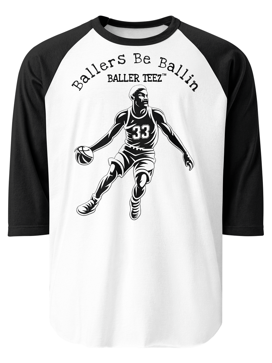 Baller Teez 33 Unisex 3/4 Sleeve Raglan Shirt product image (1)