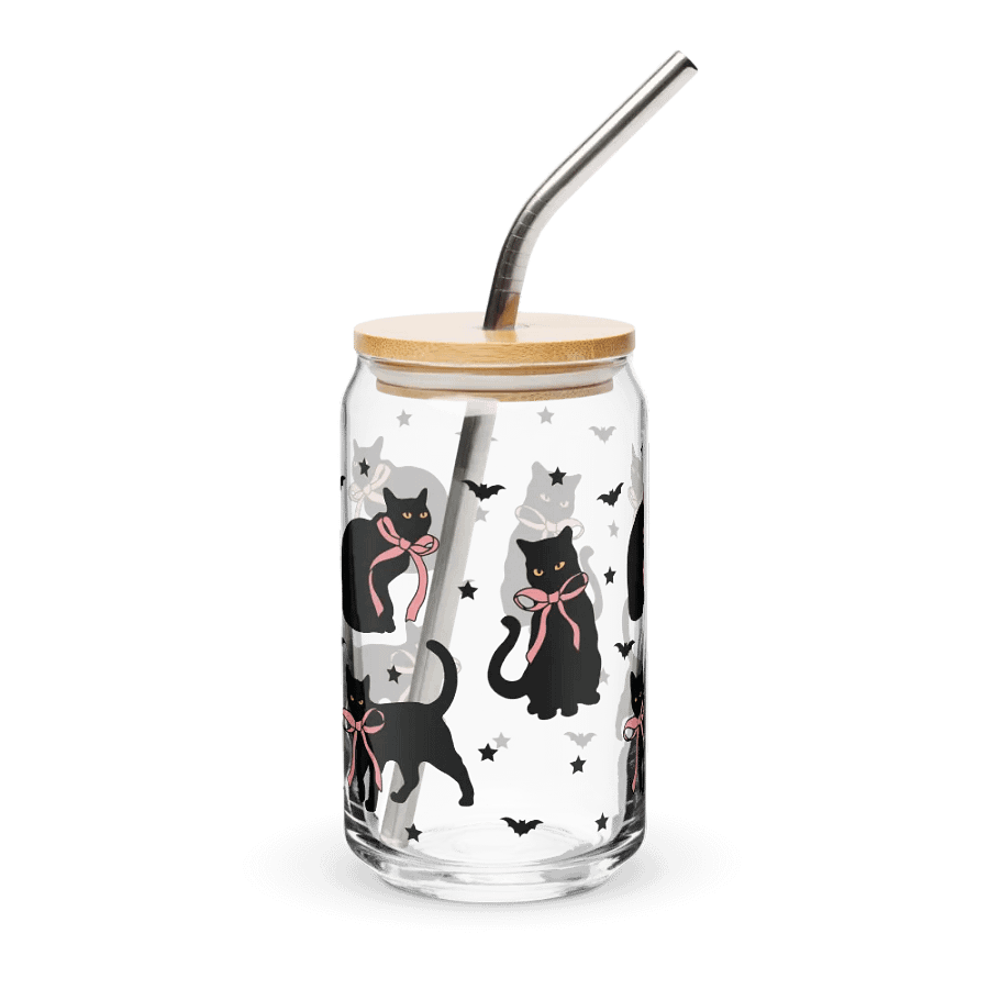 Coquette Black Cat Can-Shaped Glass (16oz) product image (4)
