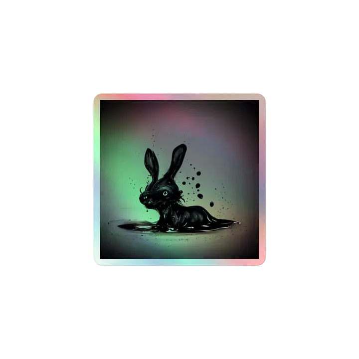 Fluid Rabbit Holographic Sticker Set product image (1)