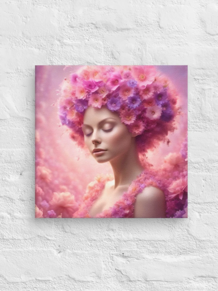 Pink Flower Girl Wall Art product image (1)