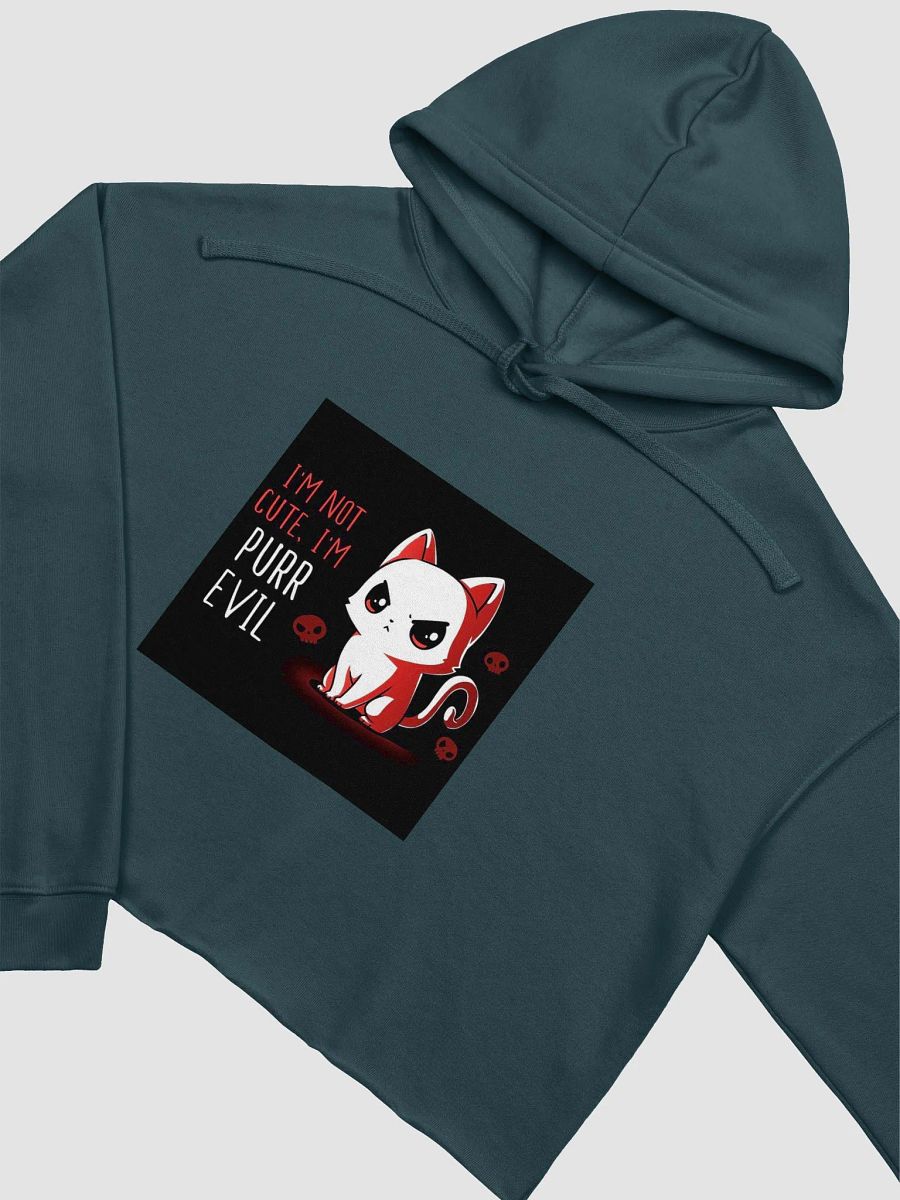 Purr Evil Cute Cat Crop Hoodie product image (21)