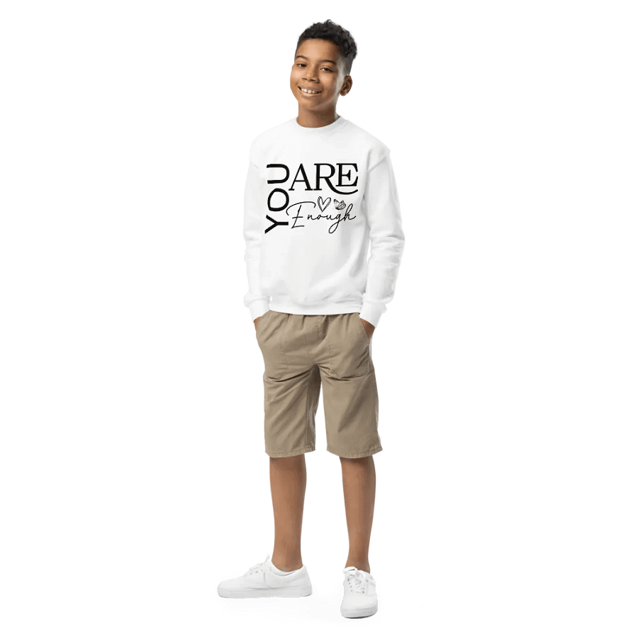 You Are Enough - Empowering Motivational Quote Youth Unisex Sweatshirt product image (1)