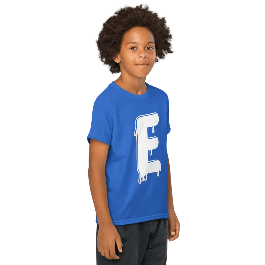 Melting Alphabet | Letter E | Youth Sports Tee product image (60)