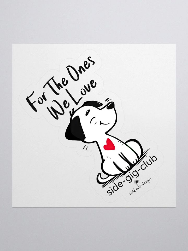 For the Ones We Love: Hustler's Puppy Edition Kiss Cut Stickers product image (1)