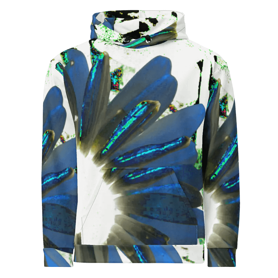 Cool Abstract Daisy Flowers Unisex All Over Print Pull On Hoodie product image (4)