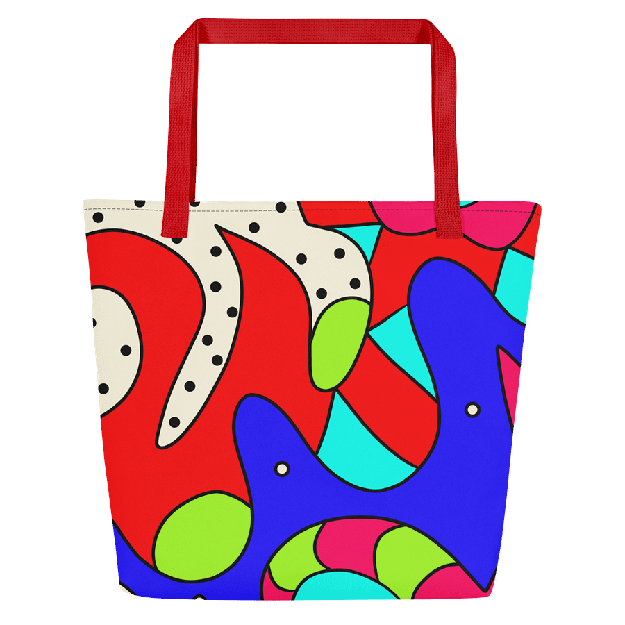 Vibrant Chaos All-Over Tote Bag product image (3)