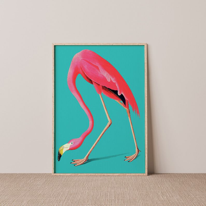 Vintage Flamingo Art Print product image (7)