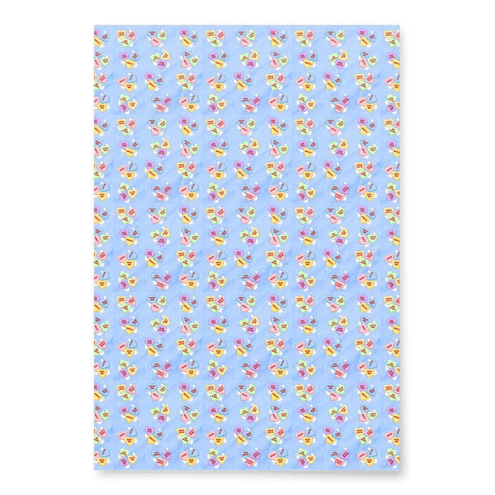 Retro Valentines Wrapping Paper Set of 3 product image (2)