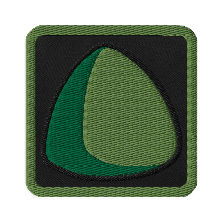 Green Triball Embroidered Patch product image (1)