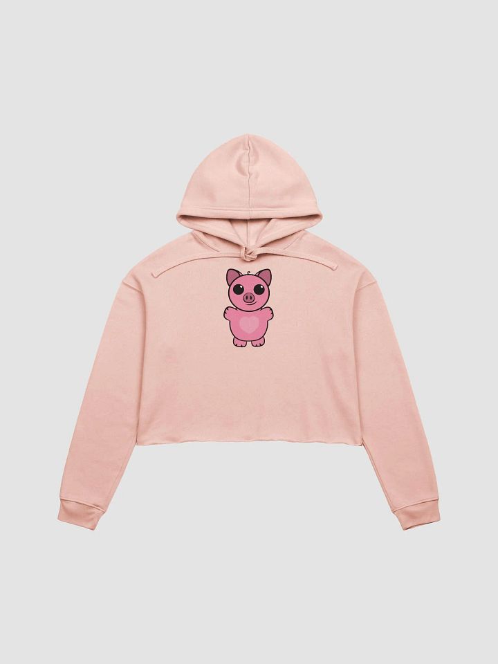Squiggly Heart Fleece Crop Hoodie product image (1)