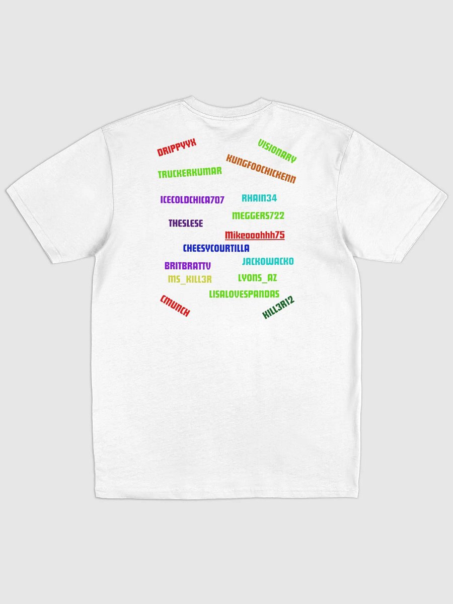 White Mattyice Birthday Subathon Supporter Tee product image (3)