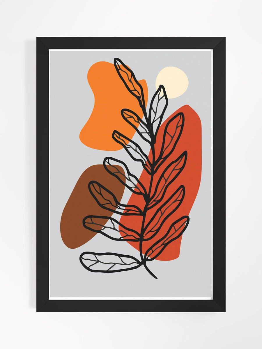 Modern Leafy Branch Framed Art Poster product image (4)