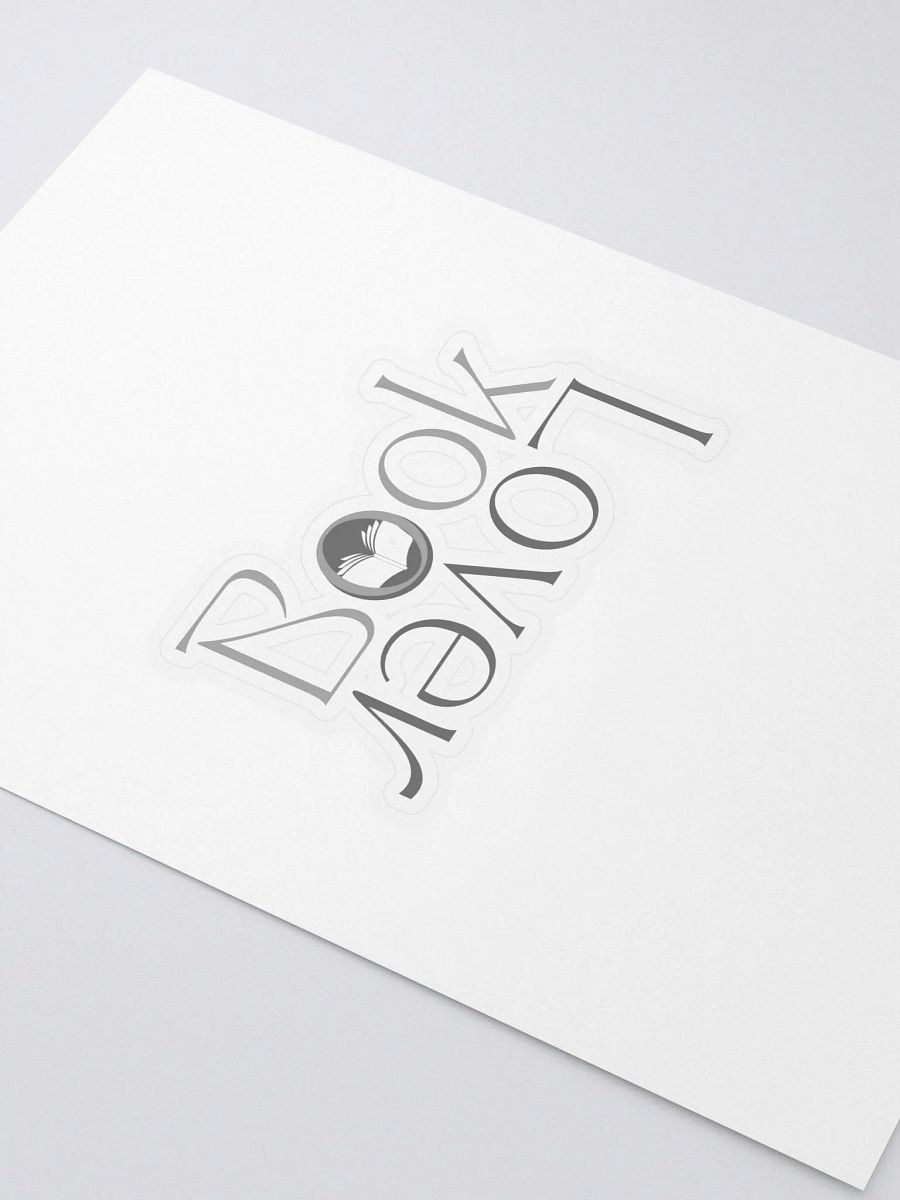 Book Lover Reflection Sticker - grey text product image (2)