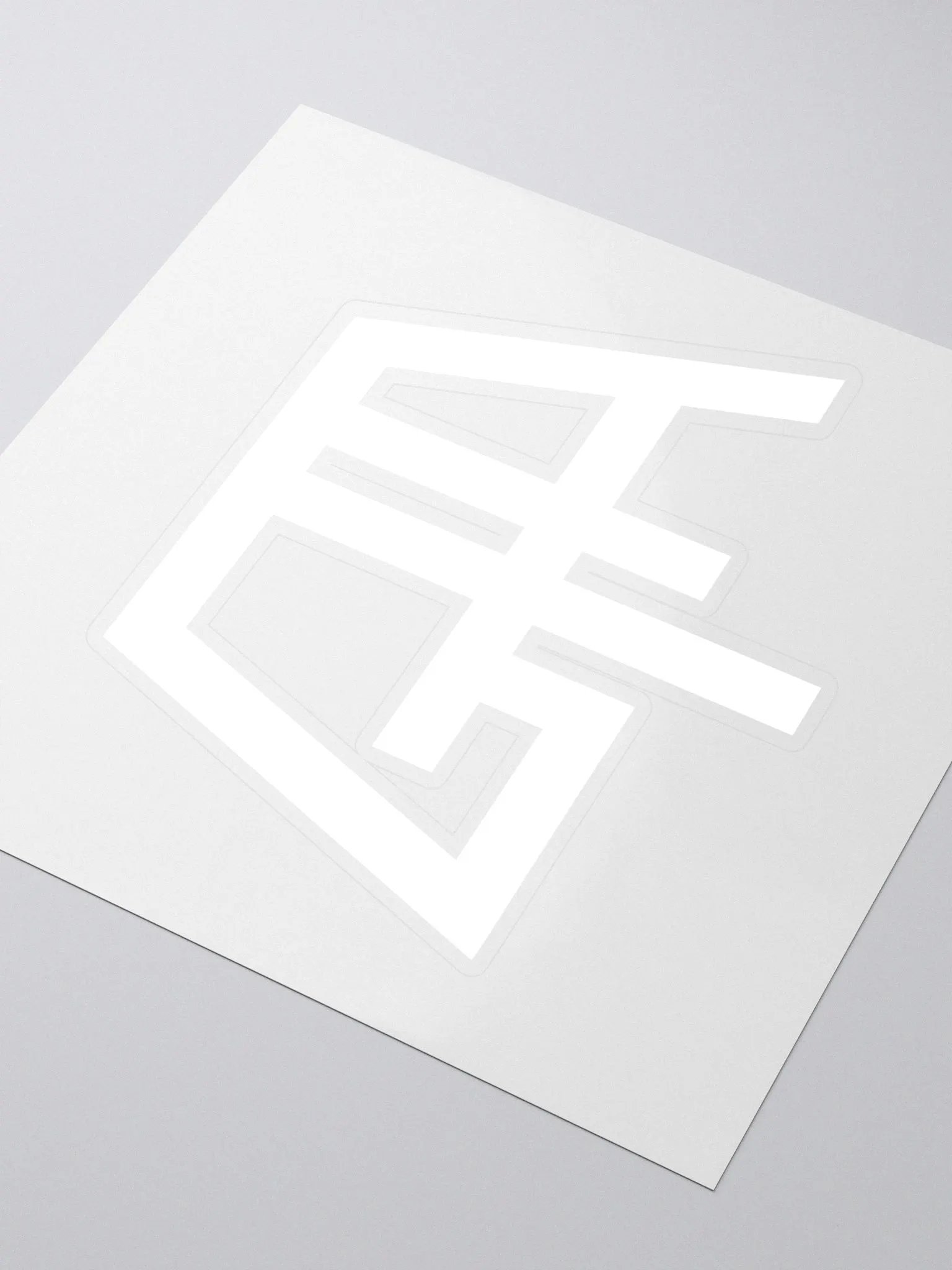 White GTA Logo Sticker product image (3)