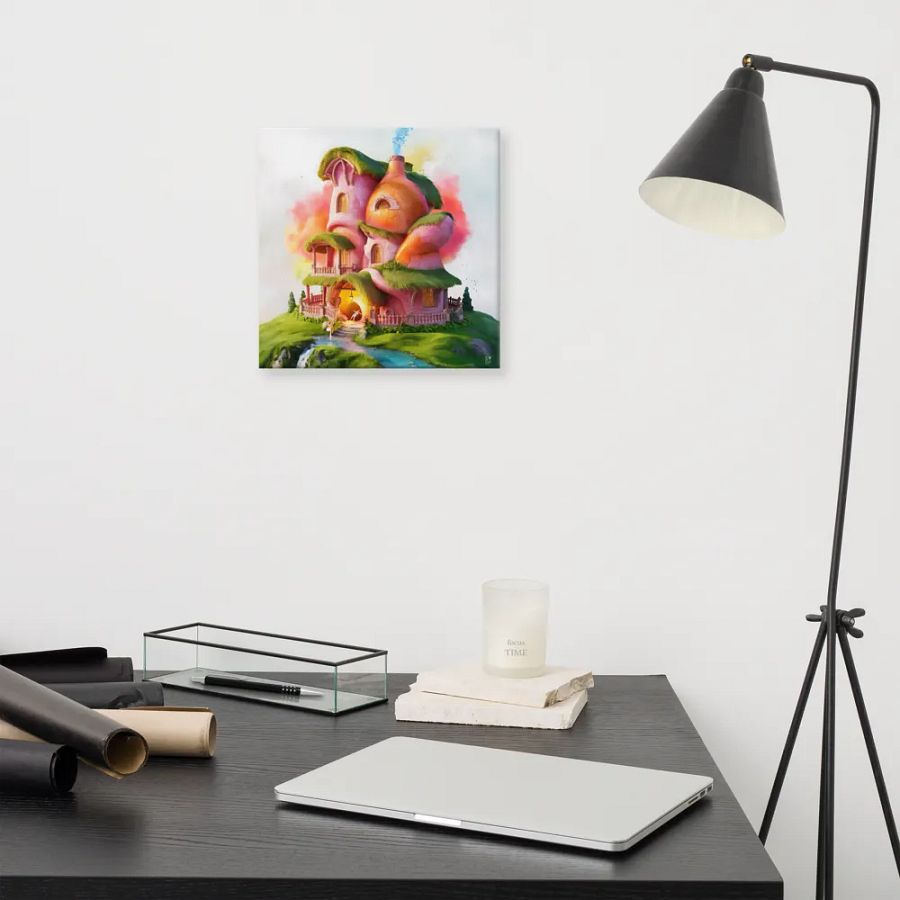 Watercolour Fairy House Art - v7 product image (11)
