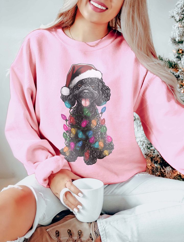 Funny Toy Poodle(Black) Christmas Sweatshirt product image (11)