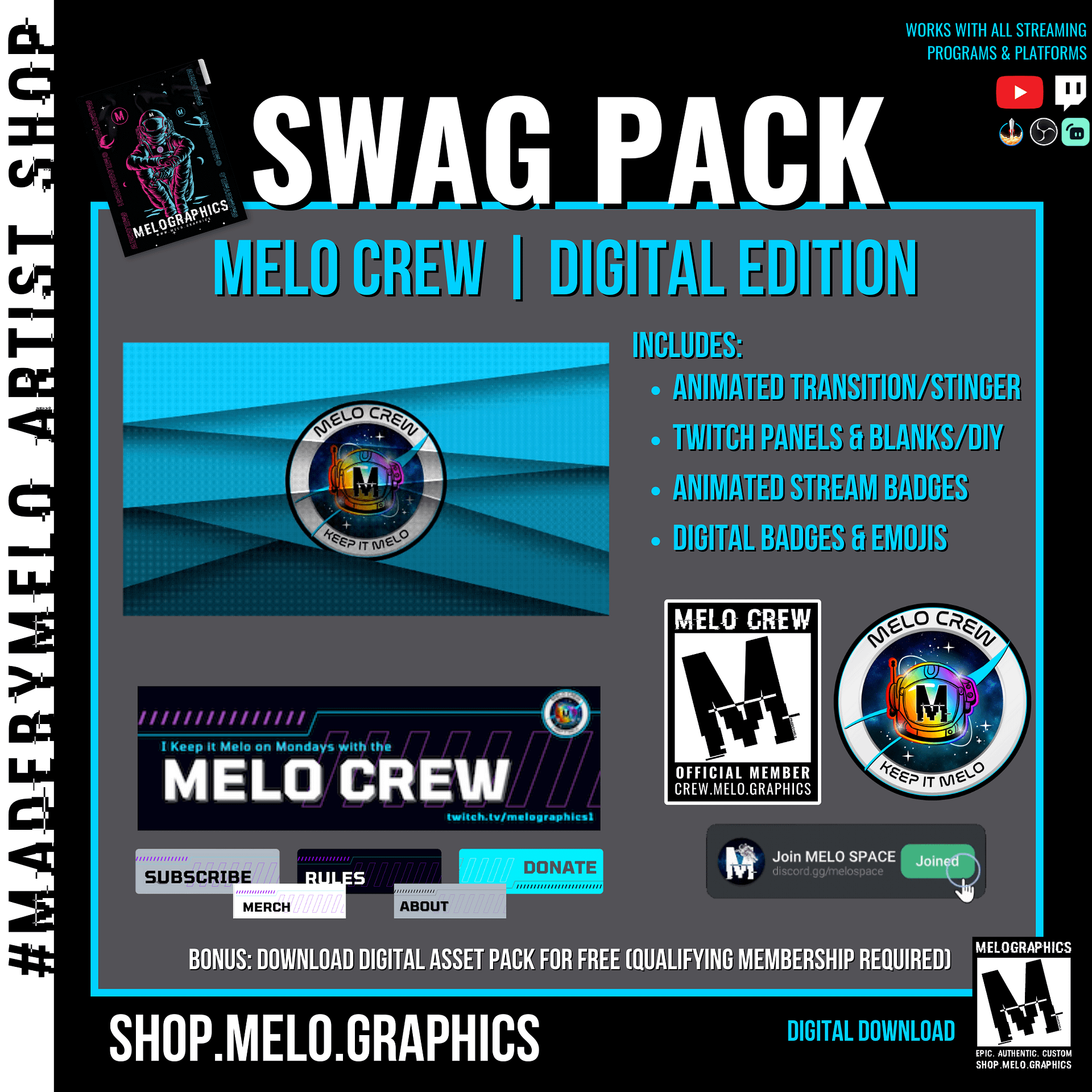 🆕 #MeloCrew Swag Pack | #MadeByMELO product image (2)