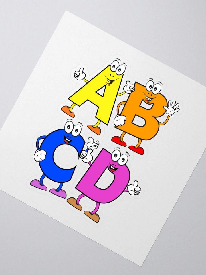 ABCD Cartoon Character Sticker product image (6)